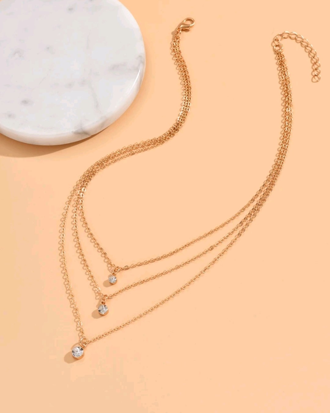 1 Piece Simple multi-layer Rhinestone Pendant - Image 2