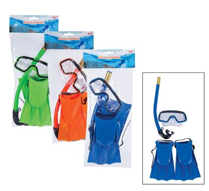 Swim-Set snorkel Mask Flippers Assorted