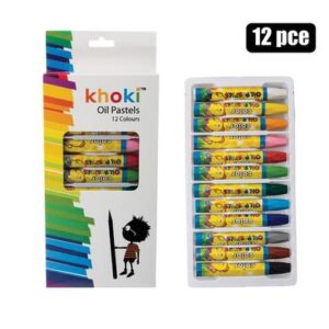 Oil Pastels Art & Craft 12Piece Khoki Brand