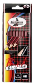 HB Pencils Statesmen Brand Pack of 10